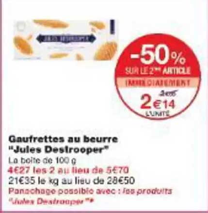 Gaufrettes au beurre "Jules Destrooper"