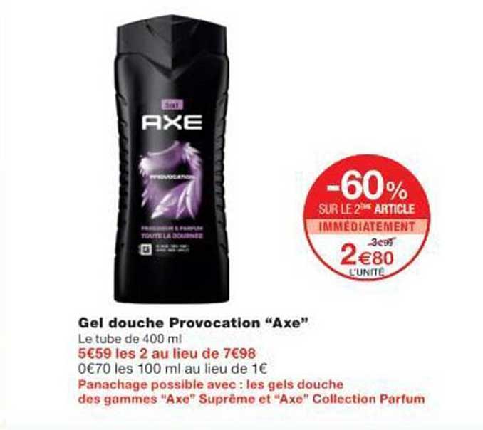 Gel douche Provocation "Axe"