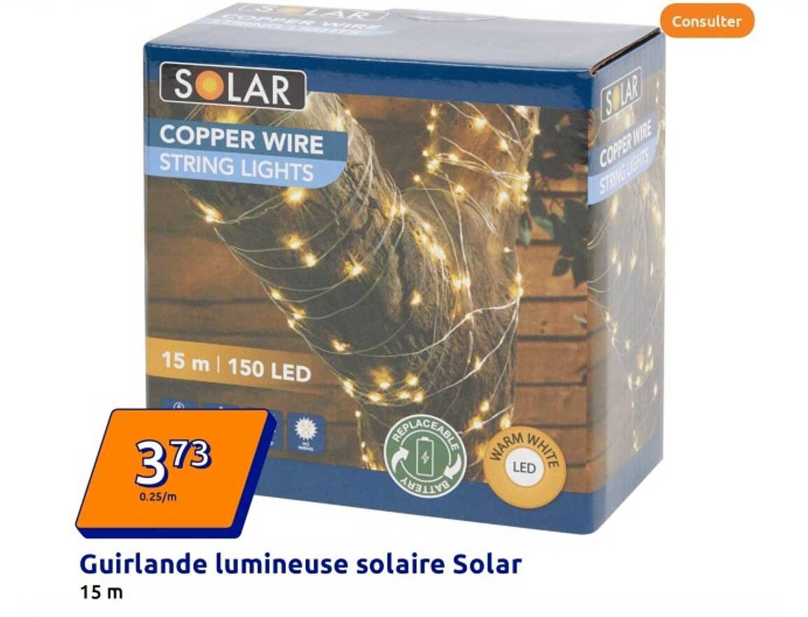 Guirlande lumineuse solaire Solar