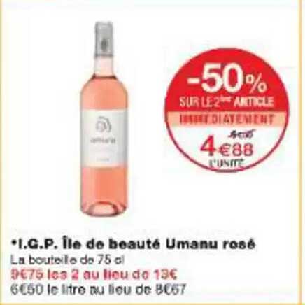 I.C.P. île de beauté Umanu rosé
