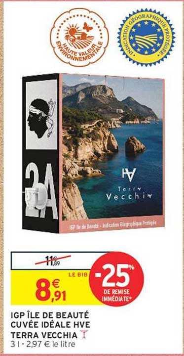 IGP ÎLE DE BEAUTÉ CUVÉE IDÉALE HVE TERRA VECCHIA