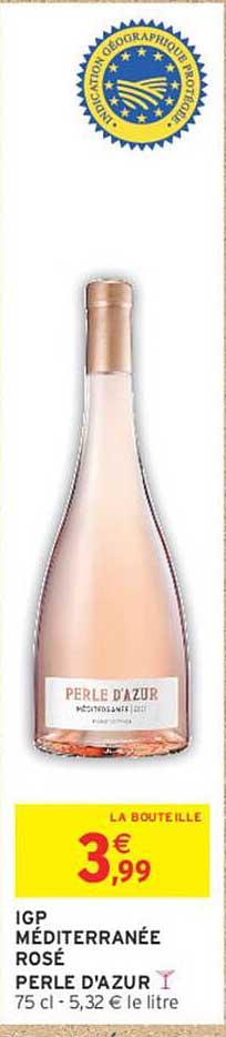 IGP MÉDITERRANÉE ROSÉ PERLE D'AZUR
