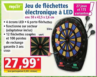 Jeu de fléchettes électronique à LED