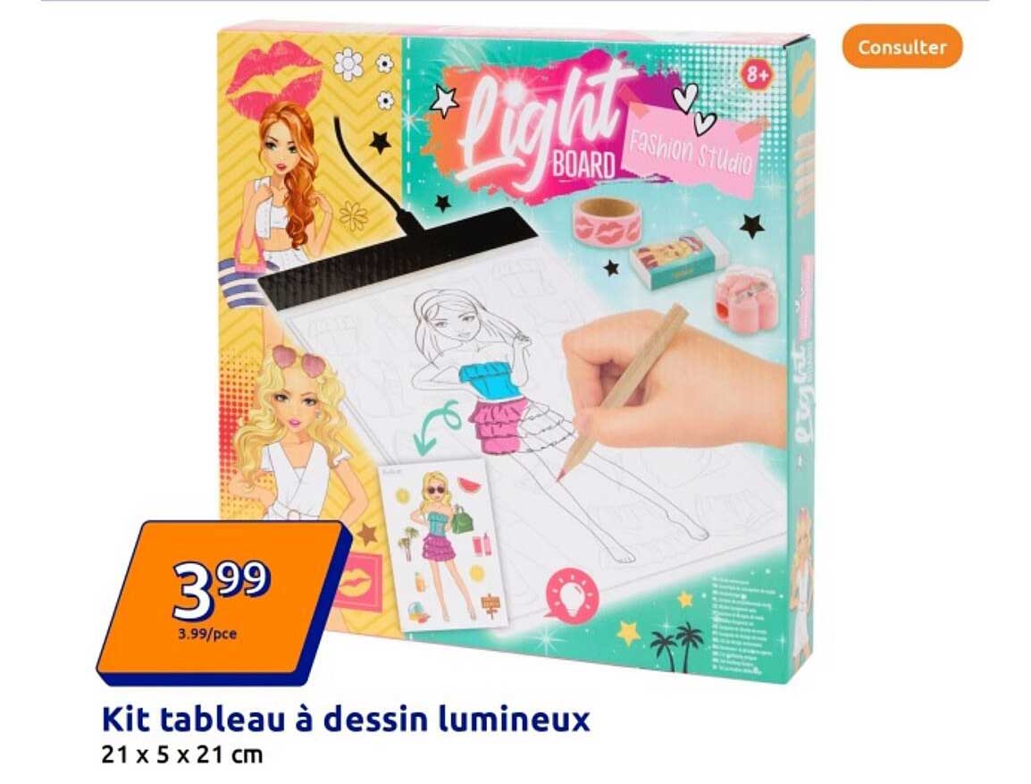 Kit tableau à dessin lumineux