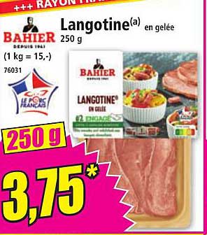 Langotine en gelée 250 g