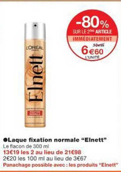Laque fixation normale "Elnett"