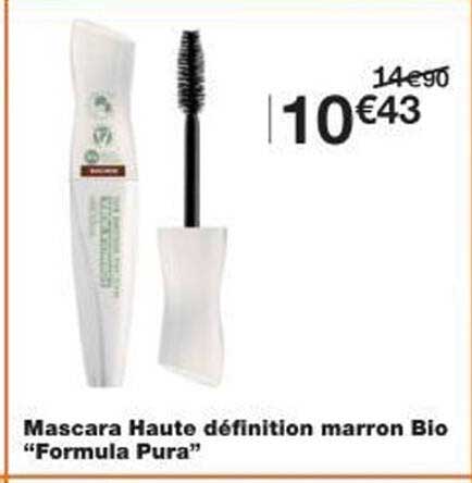 Mascara Haute définition marron Bio “Formula Pura”