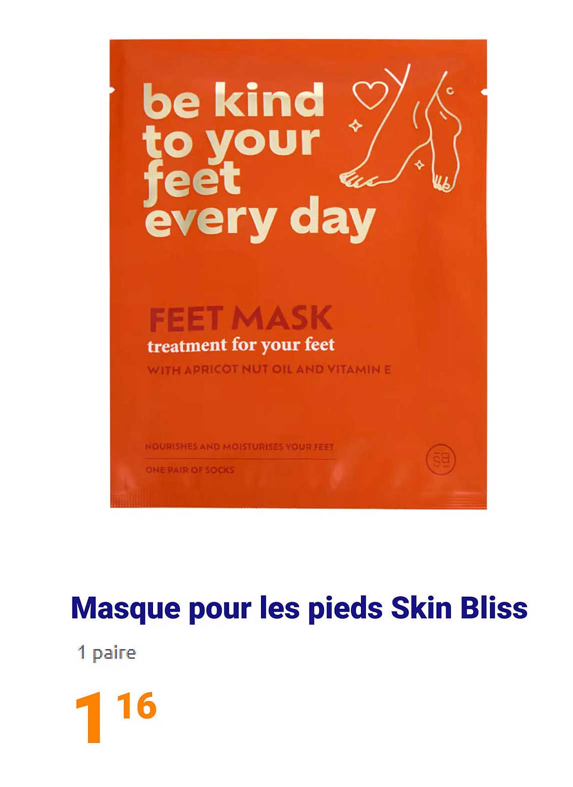 Masque pour les pieds Skin Bliss