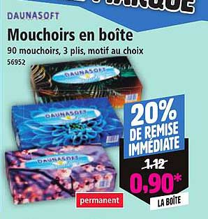 Mouchoirs en boîte