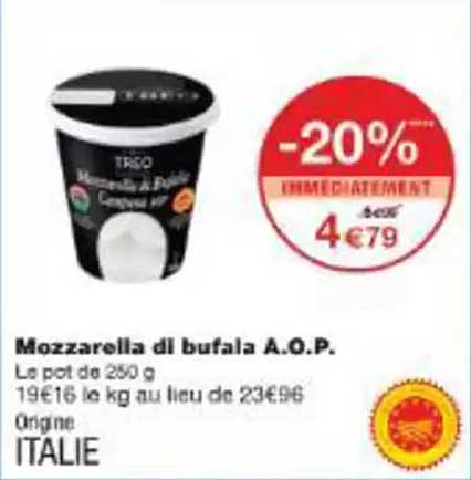 Mozzarella di bufala A.O.P.