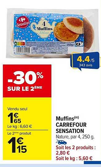 Muffins(m) CARREFOUR SENSATION