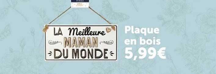 Plaque en bois