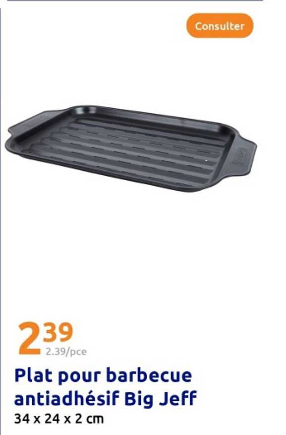 Plat pour barbecue antiadhésif Big Jeff