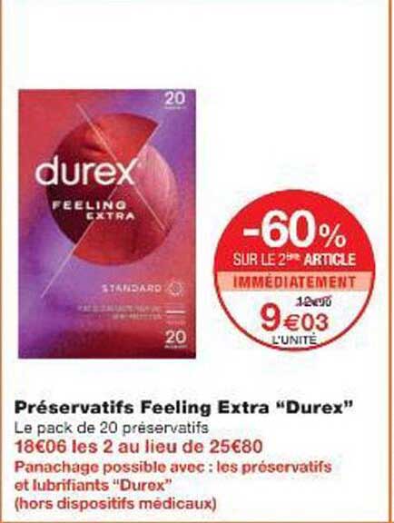 Préservatifs Feeling Extra "Durex"