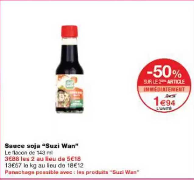 Sauce soja “Suzi Wan”