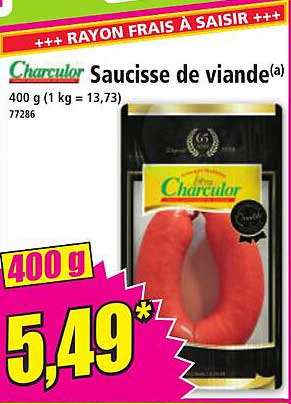 Saucisse de viande Charculor