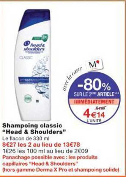 Shampoing classic “Head & Shoulders”