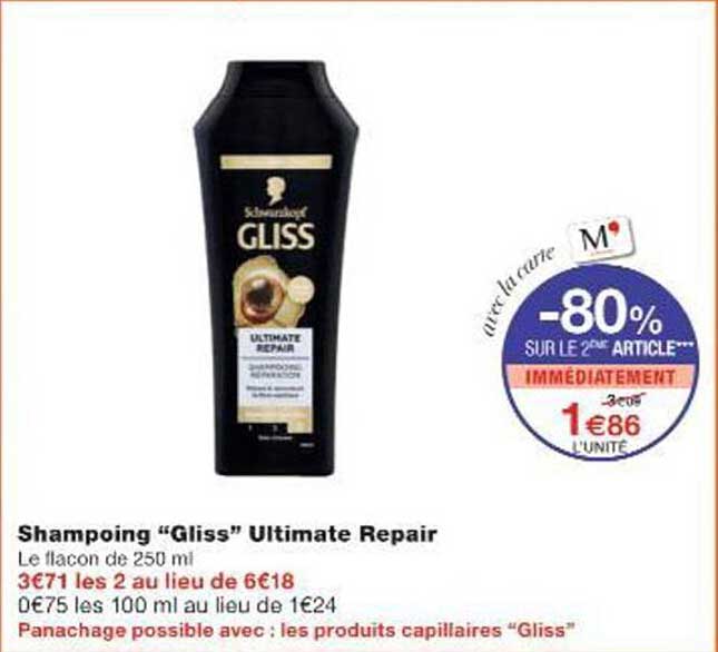 Shampoing "Gliss" Ultimate Repair