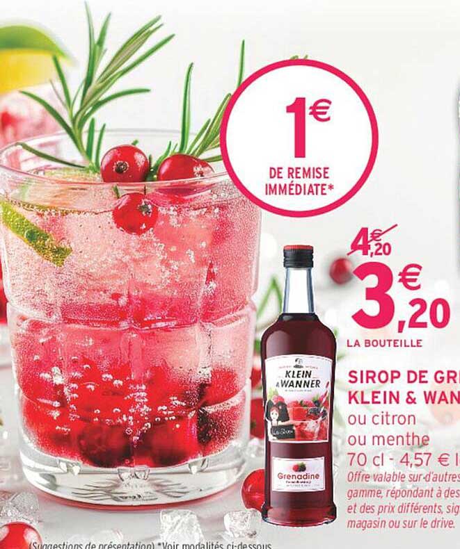 SIROP DE GRENADE KLEIN & WANNER