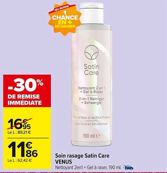 Soin rasage Satin Care VENUS