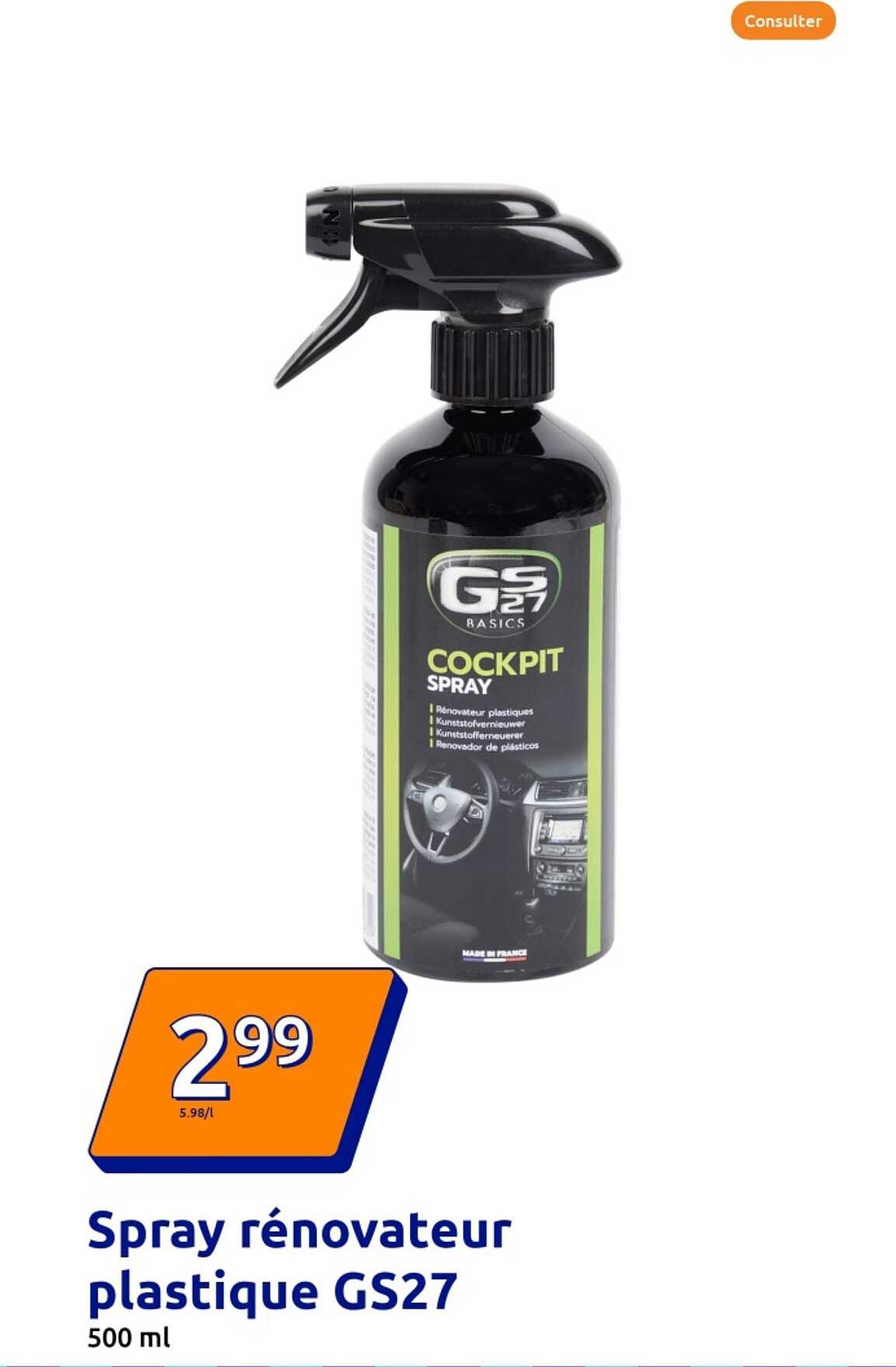 Spray rénovateur plastique GS27