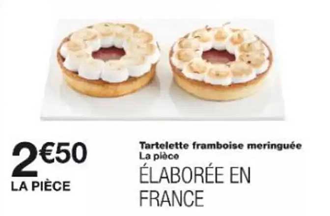 Tartelette framboise meringuée