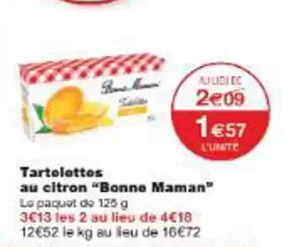 Tartelettes au citron "Bonne Maman"