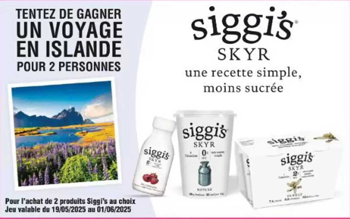 TENTEZ DE GAGNER UN VOYAGE EN ISLANDE POUR 2 PERSONNES