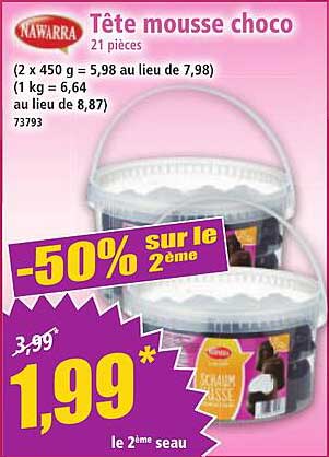 Tête mousse choco