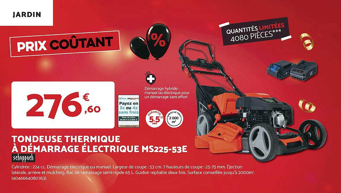 Tondeuse thermique à démarrage électrique MS225-53E