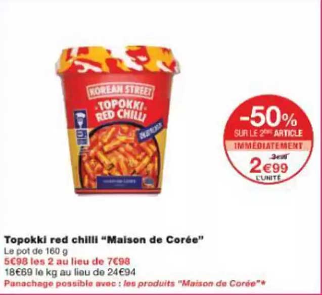 Topokki red chilli "Maison de Corée"