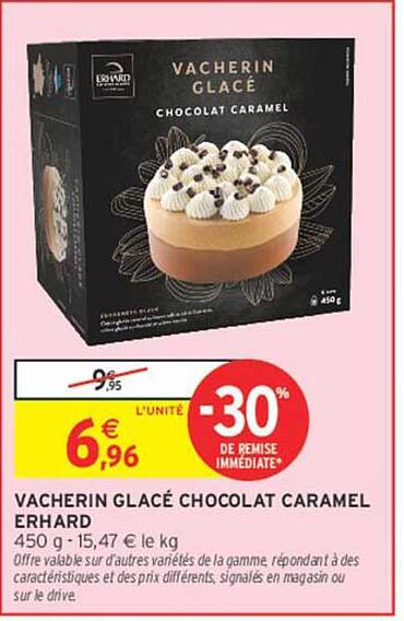 VACHERIN GLACÉ CHOCOLAT CARAMEL ERHARD