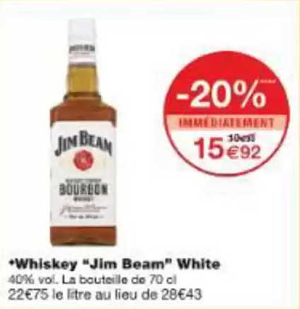 Whiskey "Jim Beam" White