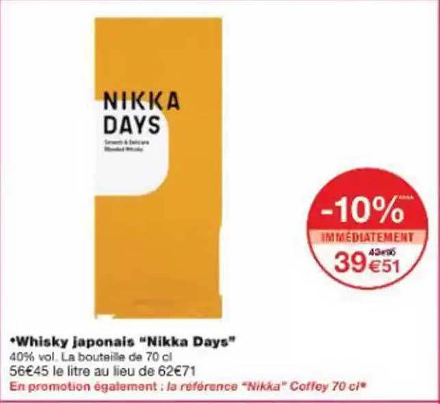 Whisky japonais "Nikka Days"