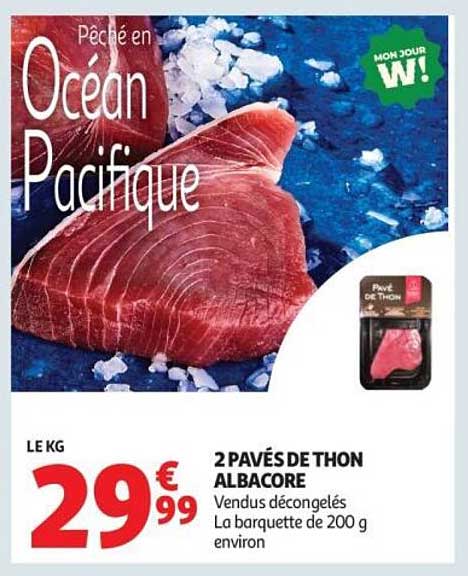 2 PAVÉS DE THON ALBACORE