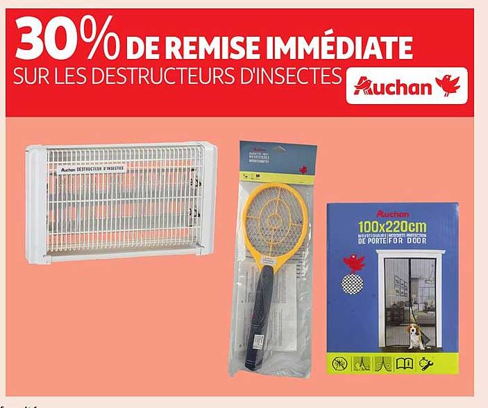 30% DE REMISE IMMÉDIATE SUR LES DESTRUCTEURS D'INSECTES