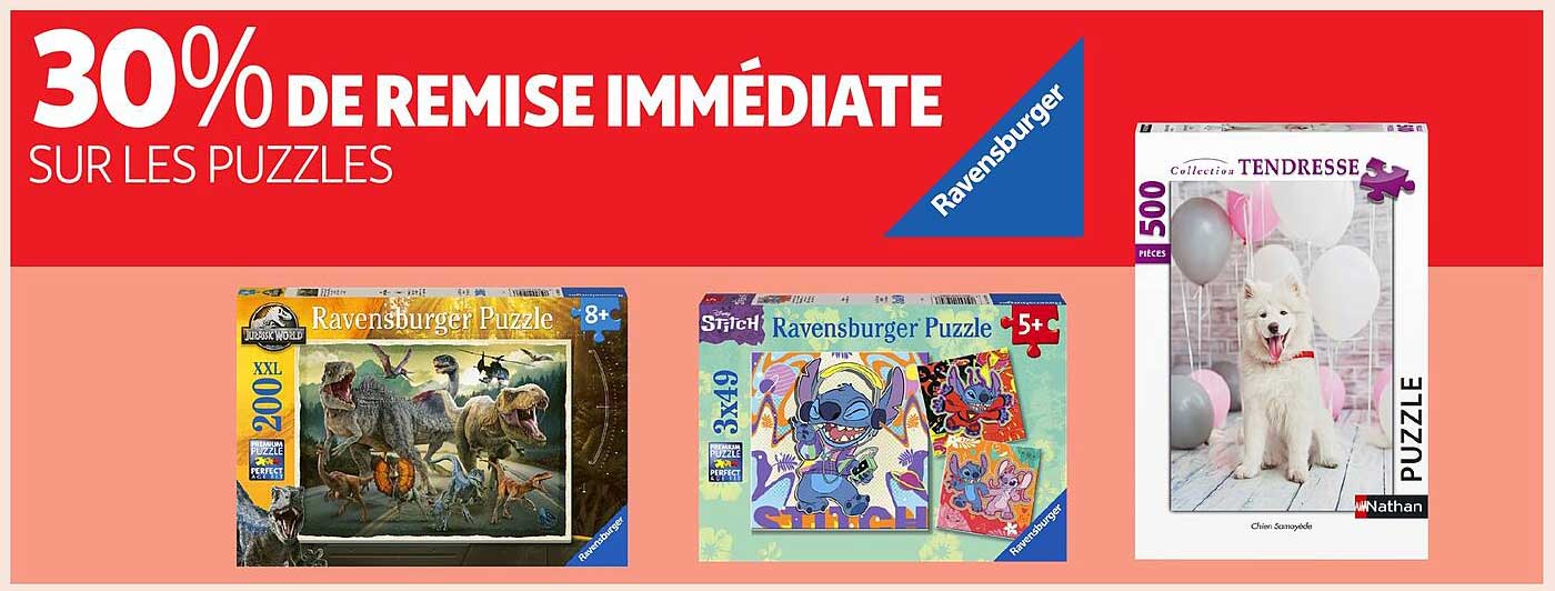 30% DE REMISE IMMÉDIATE SUR LES PUZZLES