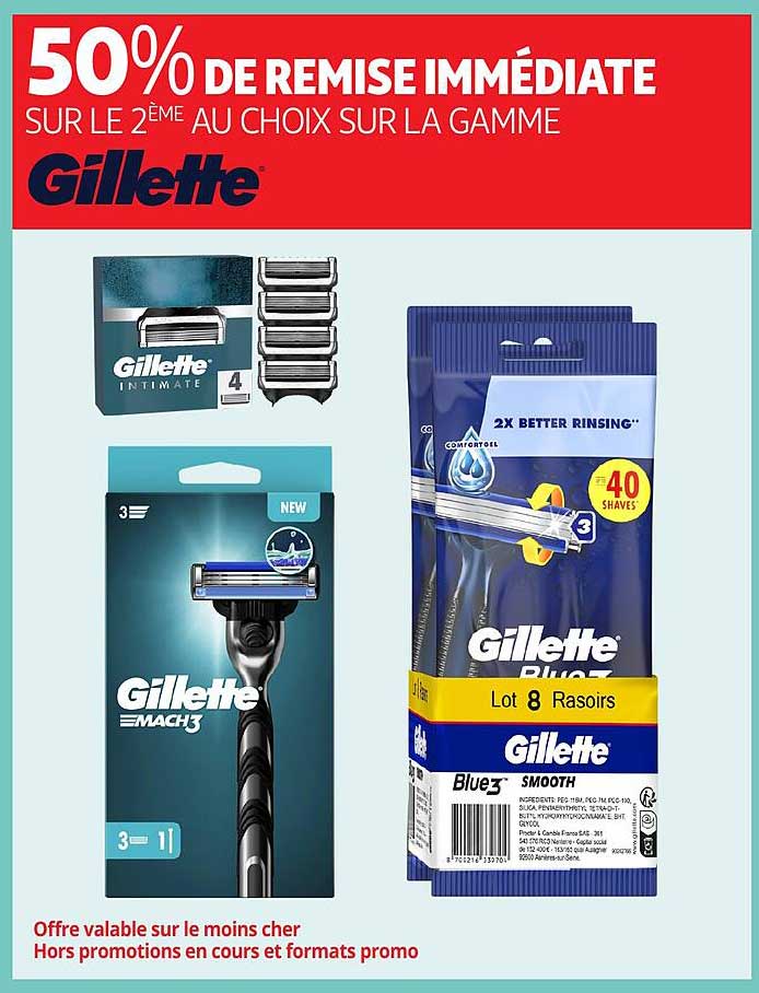 50% DE REMISE IMMÉDIATE SUR LE 2ÈME AU CHOIX SUR LA GAMME