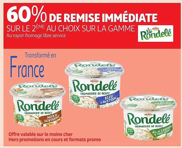 60% DE REMISE IMMEDIATE SUR LE 2ème AU CHOIX SUR LA GAMME