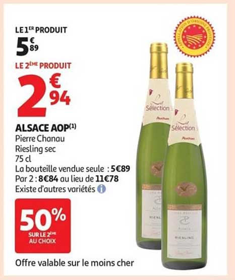 ALSACE AOP Pierre Chanau Riesling sec