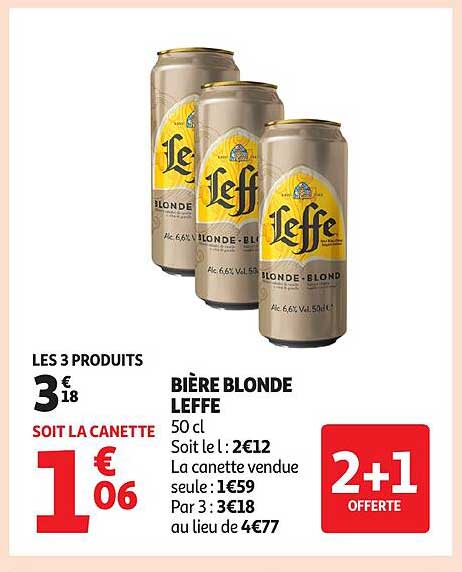 BIÈRE BLONDE LEFFE