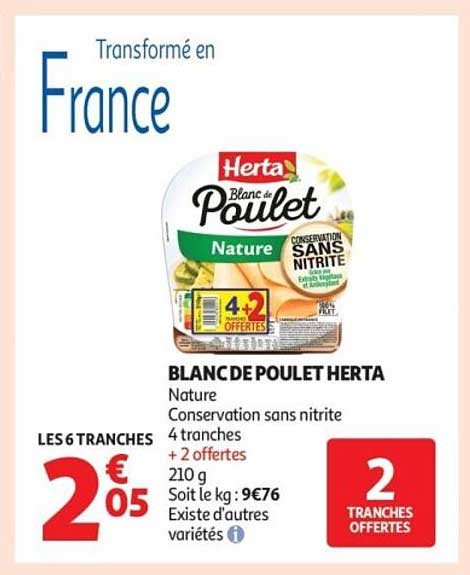 BLANC DE POULET HERTA Nature