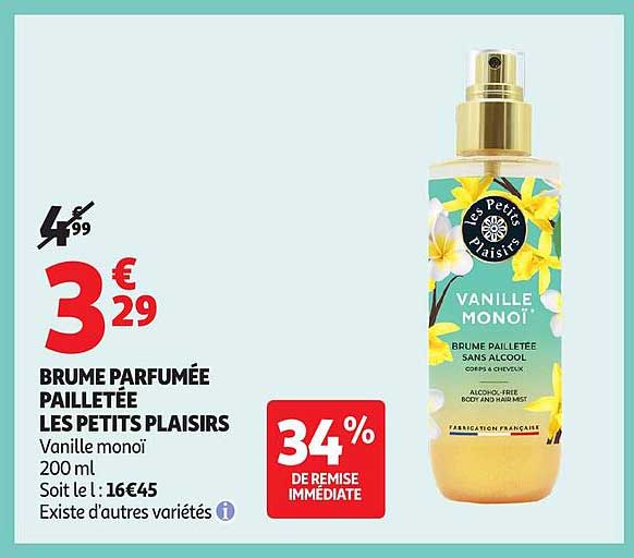 BRUME PARFUMÉE PAILLETÉE LES PETITS PLAISIRS