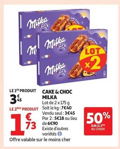 CAKE & CHOC MILKA