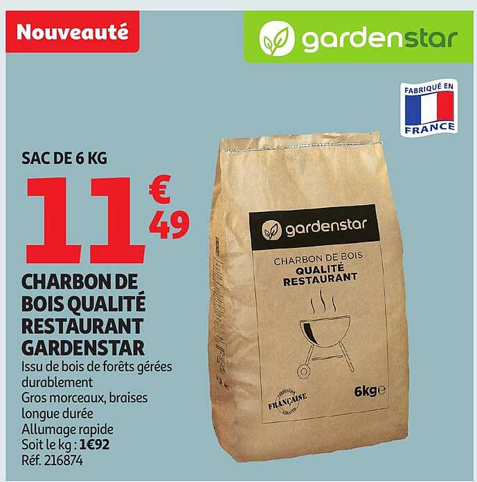 CHARBON DE BOIS QUALITÉ RESTAURANT GARDENSTAR