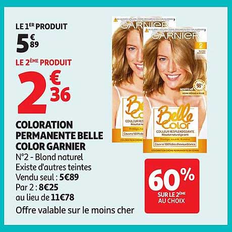 COLORATION PERMANENTE BELLE COLOR GARNIER