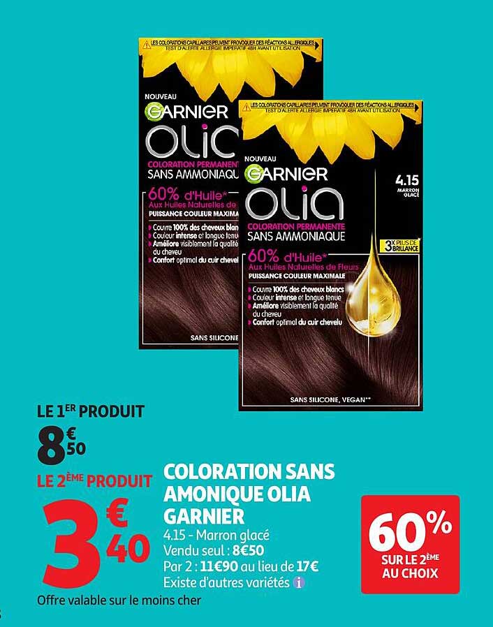 COLORATION SANS AMONIAQUE OLIA GARNIER