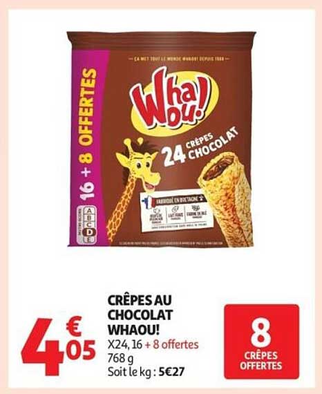 CRÊPES AU CHOCOLAT WHAOU!