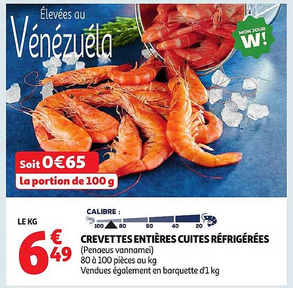 CREVETTES ENTIERES CUITES RÉFRIGÉRÉES