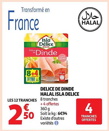 DELICE DE DINDE HALAL ISLA DELICE